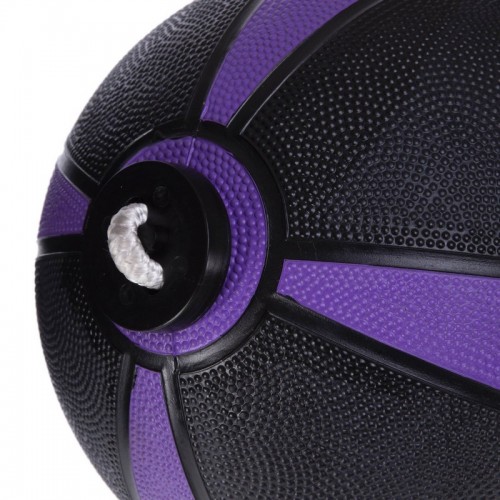 Мяч медицинский Tornado Ball Zelart FI-5709-4 4кг черный-фиолетовый
