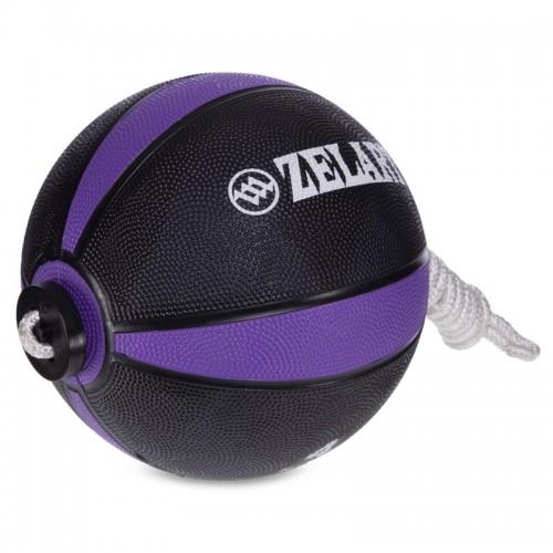 Мяч медицинский Tornado Ball Zelart FI-5709-4 4кг черный-фиолетовый