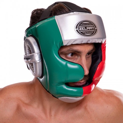 Шлем боксерский с полной защитой ZELART BO-2886 M-XL цвета в ассортименте
