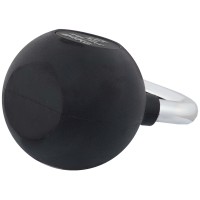 Гиря чавунна з гумовим покриттям та хромованою ручкою Zelart TA-7794-24 24кг чорний