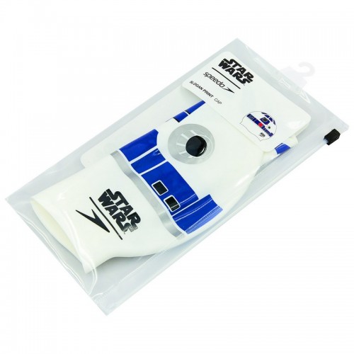 Шапочка для плавання SPEEDO SLOGAN PRINT 808385C631 Star Wars білий-синій