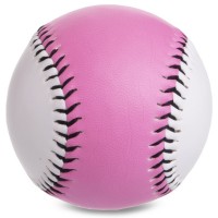Мяч для бейсбола SP-Sport C-3406 белый-розовый
