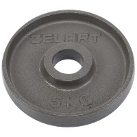 Млинці (диски) сталеві d-52мм Zelart TA-7792-5 5кг сірий