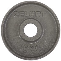Млинці (диски) сталеві d-52мм Zelart TA-7792-5 5кг сірий