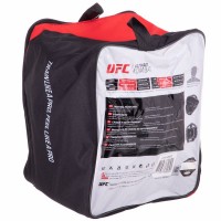 Шлем боксерский в мексиканском стиле кожаный UFC PRO Training UHK-69959 M серебряный-черный