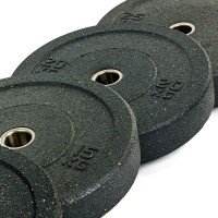 Блины (диски) бамперные для кроссфита Record RAGGY Bumper Plates TA-5126-20 51мм 20кг черный