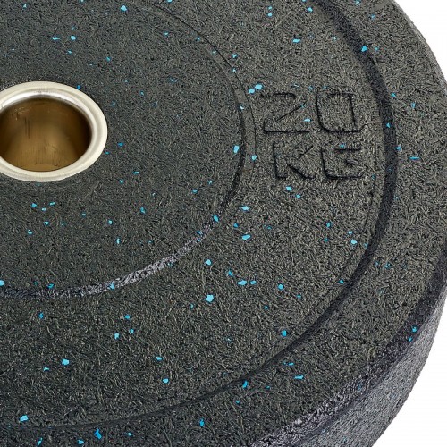Млинці (диски) бамперні для кросфіту Record RAGGY Bumper Plates TA-5126-20 51мм 20кг чорний