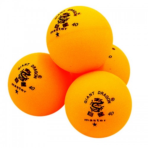 Набор мячей для настольного тенниса GIANT DRAGON MASTER 1* MT-5693 6шт оранжевый