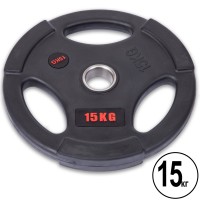Блины (диски) обрезиненные LIFE FITNESS SC-80154B-15 51мм 15кг черный