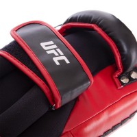 Пади для тайського боксу Тай-педи UFC PRO Thai UCP-75347 38x19x10см 2шт чорний-червоний