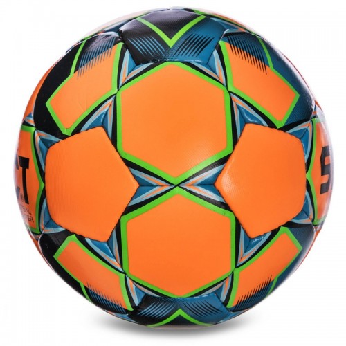 М'яч для футзалу SELECT FUTSAL SUPER FIFA №4 оранжево-зелений-синій