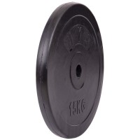 Млинці (диски) гумові SHUANG CAI SPORTS ТА-1446-15 30мм 15кг чорний