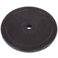 Млинці (диски) гумові SHUANG CAI SPORTS ТА-1446-15 30мм 15кг чорний