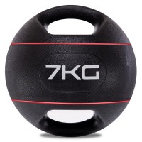 М'яч медичний медбол із двома ручками Zelart TA-7827-7 вага-7кг d-27,5см кольору в асортименті