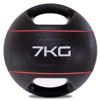 Мяч медицинский медбол с двумя ручками Zelart TA-7827-7 вес-7кг d-27,5см цвета в ассортименте