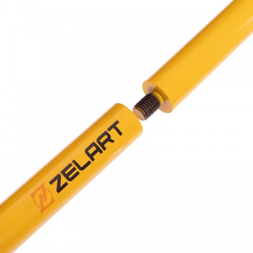 Палиця-тренажер Resistance Bar з амортизатором Zelart FI-2599 чорний-жовтий