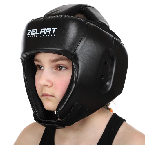 Шлем боксерский открытый с усиленной защитой макушки Zelart BO-8268 S-XL цвета в ассортименте
