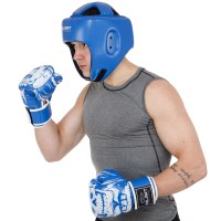 Шлем боксерский открытый с усиленной защитой макушки Zelart BO-8268 S-XL цвета в ассортименте