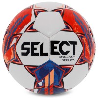 Мяч футбольный SELECT BRILLANT REPLICA V23 №4 белый-красный