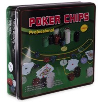 Набор для покера в металлической коробке SP-Sport IG-3006 500 фишек