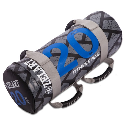 Мішок для кросфіту та фітнесу Zelart Power Bag FI-0899-20 20кг чорний-синій