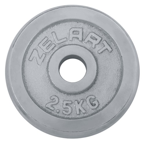 Млинці (диски) хромовані d-30мм Zelart TA-7786-2_5 2,5 кг