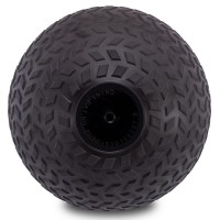 Мяч набивной слэмбол для кроссфита рифленый Record SLAM BALL FI-7474-3 3кг черный