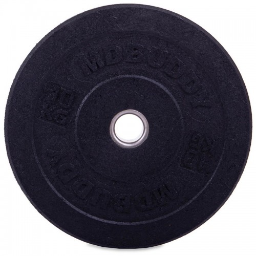 Блины (диски) бамперные для кроссфита Zelart Bumper Plates TA-2676-10 51мм 10кг черный