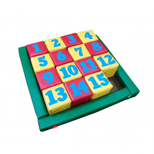 Развивающий набор 15 кубиков Пятнашки