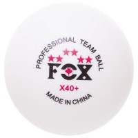 Набір м'ячів для настільного тенісу FOX 6* T006 40+ 6 шт білий