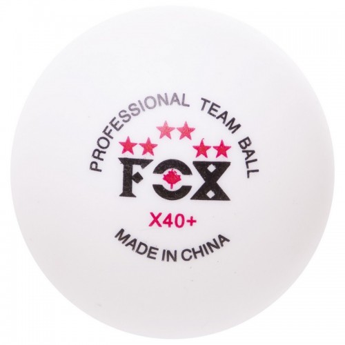Набор мячей для настольного тенниса FOX 6* T006 40+ 6 шт белый