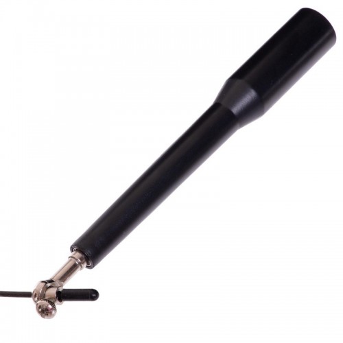 Скакалка швидкісна Кросфіт з шарнірним підшипником та сталевим тросом Zelart FI-2563 3м чорний