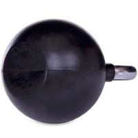 Гиря обрезиненная с хромированной ручкой Zelart ТА-5162-36 вес 36кг черный