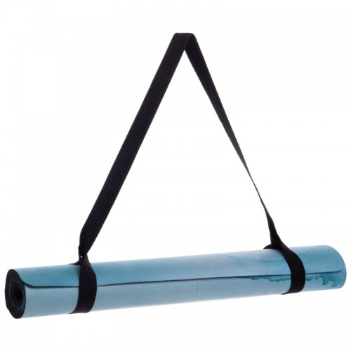 Килимок для йоги Замшевий Record FI-3391-3 розмір 183x61x0,3 см бірюзовий
