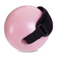 М'яч обтяжений із манжетом PRO-SUPRA WEIGHTED EXERCISE BALL 030-0_5LB 11см рожевий