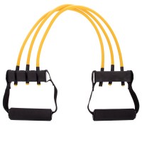 Эспандер трубчатый с ручками SP-Sport Resistance Band 8021-4 нагрузка-18кг длина-75см желтый