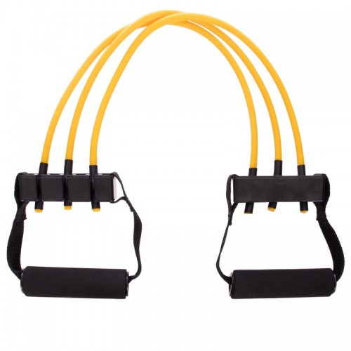 Эспандер трубчатый с ручками SP-Sport Resistance Band 8021-4 нагрузка-18кг длина-75см желтый