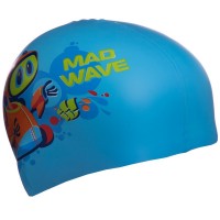 Шапочка для плавания детская MadWave Junior MAD BOT M057915 цвета в ассортименте