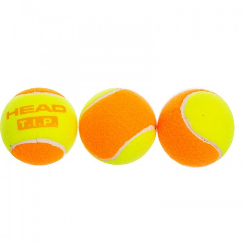 Мяч для большого тенниса HEAD TIP ORANGE 578223 3шт оранжевый-салатовый