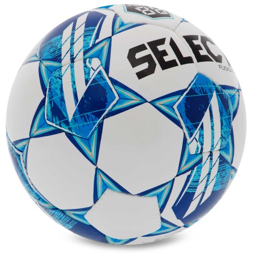М'яч футбольний SELECT FUSION V23 №4 білий-синій