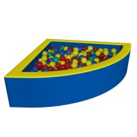 Угловой бассейн с шарами без аппликаций 1,4м Уют Спорт