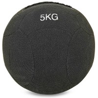 Мяч набивной для кросфита волбол WALL BALL Zelart FI-7224-5 5кг черный