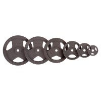 Млинці (диски) сталеві з хватом d-30мм Zelart TA-7790-10 10кг чорний