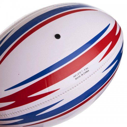 Мяч для регби LEGEND FB-3290 №3 PVC белый-красный-синий