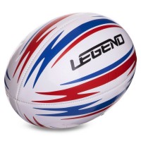 М'яч для регбі LEGEND FB-3290 №3 PVC білий-червоний-синій