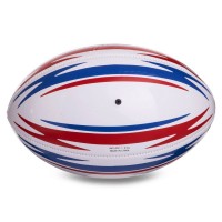 М'яч для регбі LEGEND FB-3290 №3 PVC білий-червоний-синій