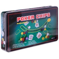Набор для покера в металлической коробке SP-Sport IG-4394 300 фишек