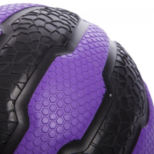 М'яч медичний медбол Zelart Medicine Ball FI-0898-4 4 кг чорний-фіолетовий