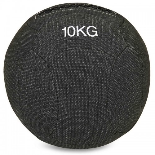 Мяч набивной для кросфита волбол WALL BALL Zelart FI-7224-10 10кг черный