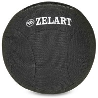 Мяч набивной для кросфита волбол WALL BALL Zelart FI-7224-10 10кг черный